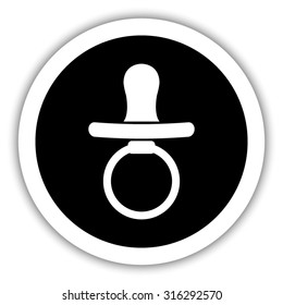 Baby Pacifier - vector icon