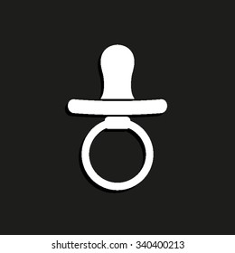 Baby Pacifier - vector icon