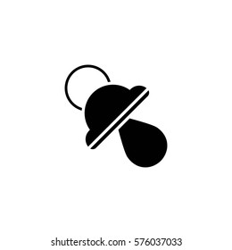baby pacifier vector icon