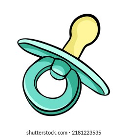 El es un pacificador para bebés. ilustración vectorial