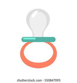 Baby pacifier vector illustration.
