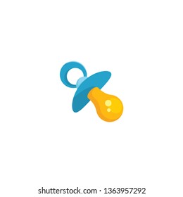 baby pacifier vector on a white background