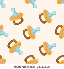 Baby pacifiers , cartoon seamless pattern background