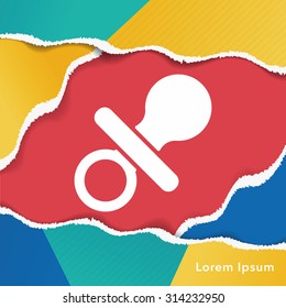 Baby pacifiers icon