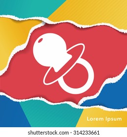 Baby pacifiers icon