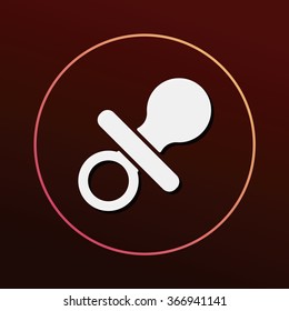 Baby pacifiers icon
