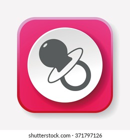 Baby pacifiers icon