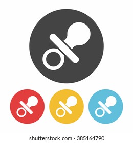 Baby pacifiers icon