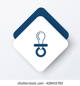 Baby pacifiers icon