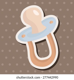 Baby pacifiers theme elements
