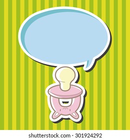 Baby pacifiers theme elements