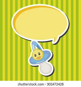 Baby pacifiers theme elements