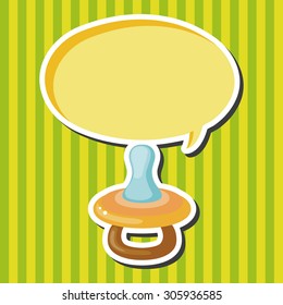 Baby pacifiers theme elements