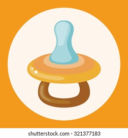 Baby pacifiers theme elements