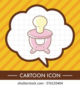 Baby pacifiers theme elements