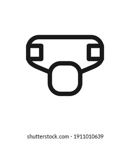 Baby pampers pixel perfect icon vector minimalist with solid color. suitable for UIUX, print templete, Web design and other