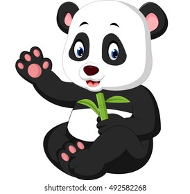 baby panda cartoon