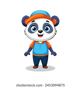 Baby Panda Mascot Logo Cute