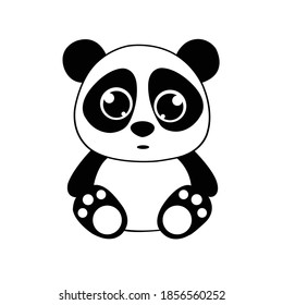 Baby panda vector art and graphics