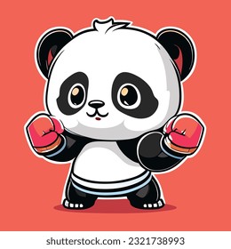 The baby panda would have a round and chubby body, with soft and fluffy fur in black and white colors. Its eyes would be large, innocent, and filled with curiosity.