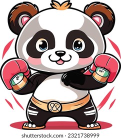 The baby panda would have a round and chubby body, with soft and fluffy fur in black and white colors. Its eyes would be large, innocent, and filled with curiosity.