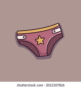 baby panties vector. Baby clothes. Baby bodysuit