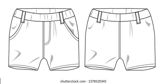 Similar Images, Stock Photos & Vectors of Tech sketch of pants for ...