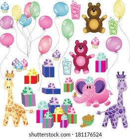 baby party items/Baby Party/ Create your own scene! Use like virtual stickers! each object is saved on a separate layer 