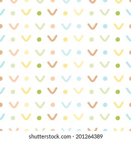 Baby pastel different vector seamless patterns. Endless texture can be used for wallpaper, pattern fills, web page background, surface textures