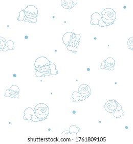 baby pattern cartoon graphic sleep