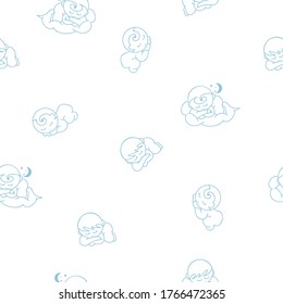 baby pattern cartoon graphic sleep