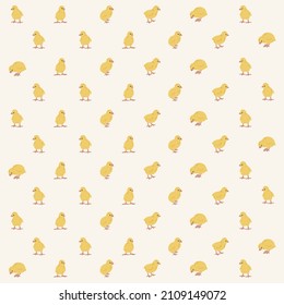 Baby pattern illustration, Baby animals pattern, Chicken digital paper vector