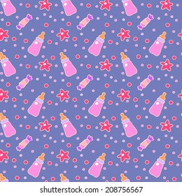 baby pattern purple