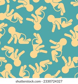 Baby pattern seamless. infant background. Baby fabric texture
