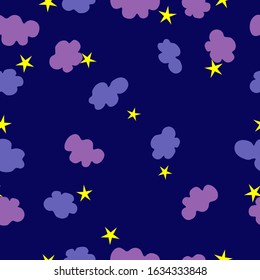 baby pattern with starry sky. starry sky magic