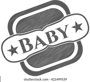 Baby pencil effect