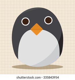 baby penguin doll theme elements
