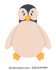 baby penguin icon isolated white background
