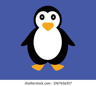 Baby Penguin Simple Small Vector