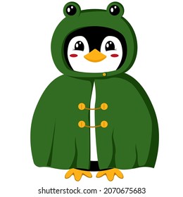 A baby penguin in a suit