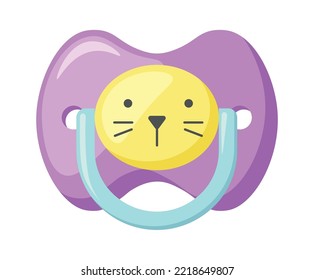 Baby pet pacifier Vector illustration
