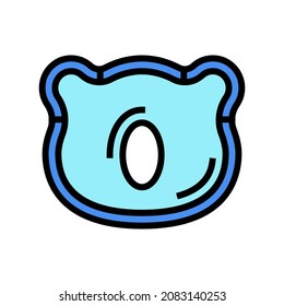 baby pillow color icon vector. baby pillow sign. isolated symbol illustration
