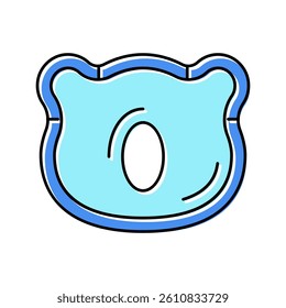 baby pillow color icon vector. baby pillow sign. isolated symbol illustration