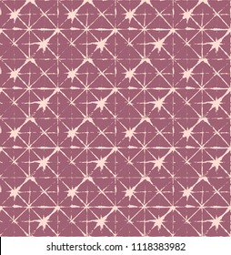 Baby Pink, Blue, Turquoise Dying Organic Vector Seamless Geo Pattern. Fine Suit Ikat Tie Dye Wabi Sabi Traditional Simple Prints. Noble Female Fashion Design, Modern Exotic Kimono Ornament.