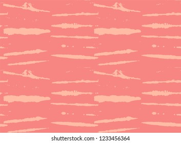 Baby Pink, Blue, Turquoise Lines Organic Vector Seamless Geo Pattern. Hispter Cool Ikat Tie Dye Wabi Sabi Traditional Hand Made Prints Drawn Female Fashion Design, Childrens Exotic Kimono Ornament