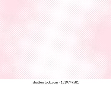 Baby pink pop art background in retro comic style with halftone dots, vector illustration dotted background design for Girl Baby Shower card, poster, banner, etc