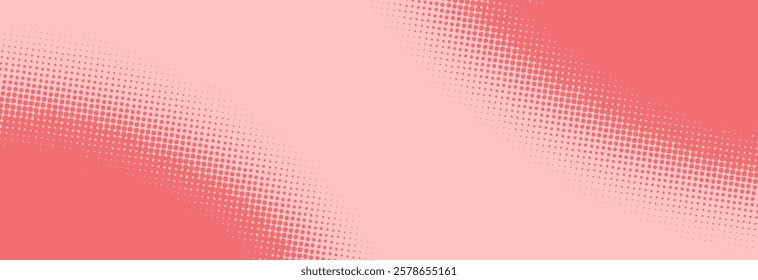 Baby pink pop art retro comic background with halftone dots desing, vector illustration eps10	