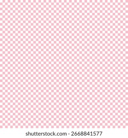 Patrón a cuadros rosa y blanco del bebé – diseño geométrico inconsútil clásico. EPS 10.