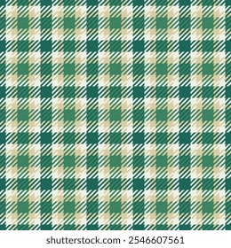 Baby plaid check background, scottish textile tartan texture. Copy space vector pattern seamless fabric in white and light colors palette.