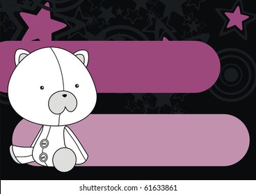 baby polar bear background in vector format